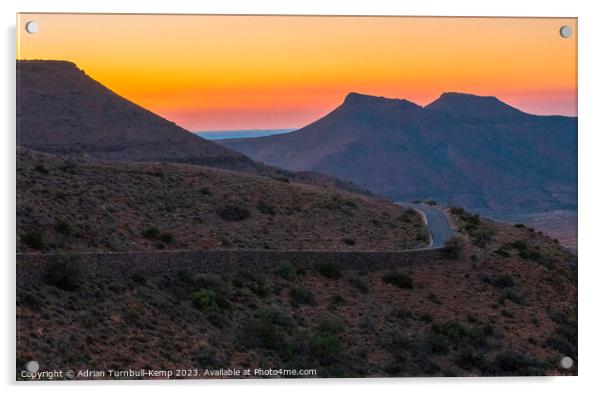 Sunrise over Klipspringer Pass Acrylic by Adrian Turnbull-Kemp