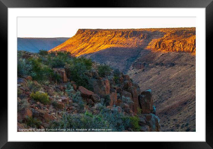 Rooiwalle canyon Framed Mounted Print by Adrian Turnbull-Kemp