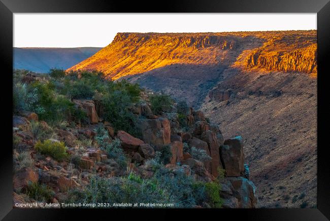 Rooiwalle canyon Framed Print by Adrian Turnbull-Kemp