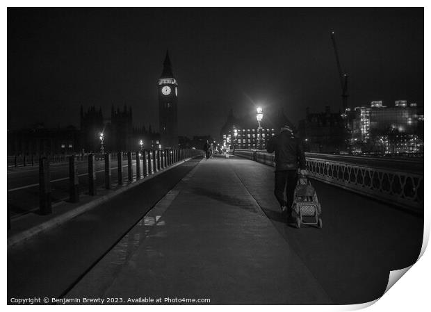 Westminster Bridge  Print by Benjamin Brewty