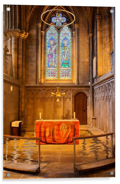 Ripon Cathedral Interior Acrylic by Darren Galpin