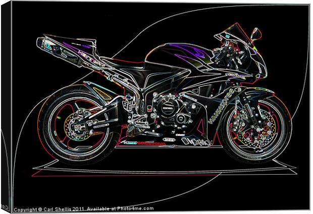Honda CBR Canvas Print by Carl Shellis