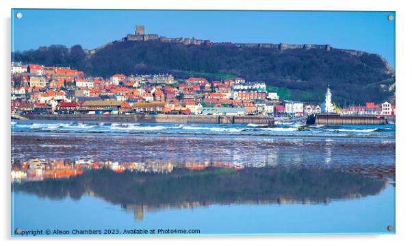 Scarborough Reflection  Acrylic by Alison Chambers