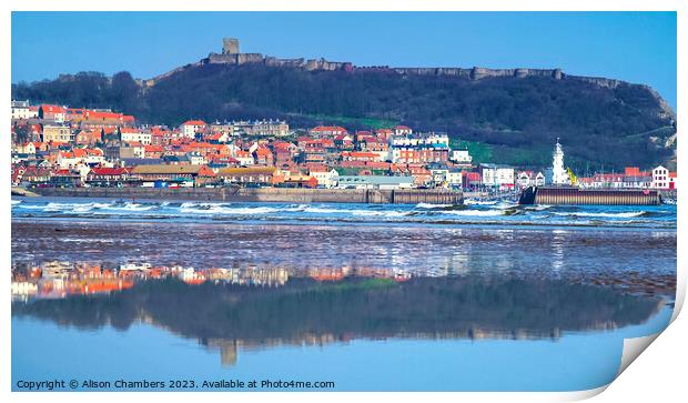 Scarborough Reflection  Print by Alison Chambers