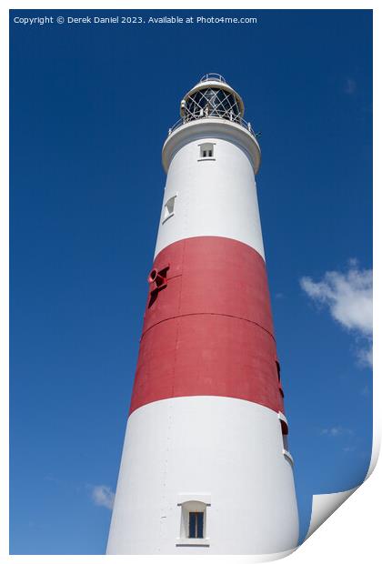 The Majestic Portland Bill Lighthouse Print by Derek Daniel