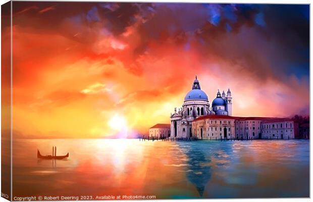 Grand Canal Venice Canvas Print by Robert Deering