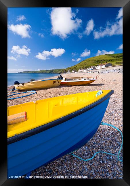 Beesands, South Devon. Framed Print by Justin Foulkes