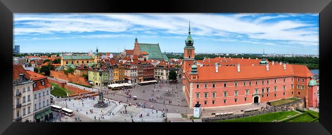 Panorama of Old Town in City of Warsaw Framed Print by Artur Bogacki