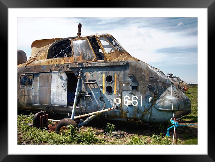 Helicopter 661 Framed Mounted Print by Carl Shellis
