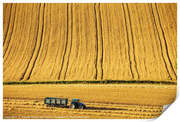 Harvest in Sussex Print by Slawek Staszczuk