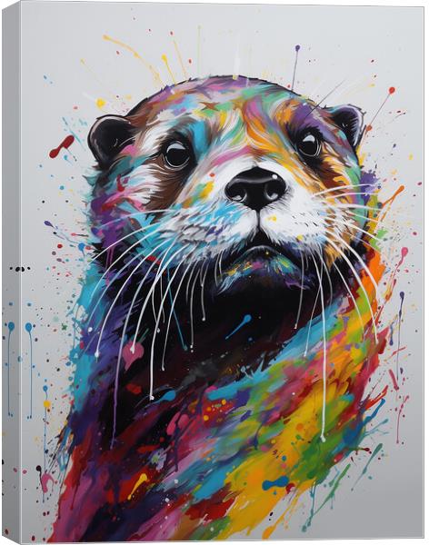 The Otter Canvas Print by Picture Wizard
