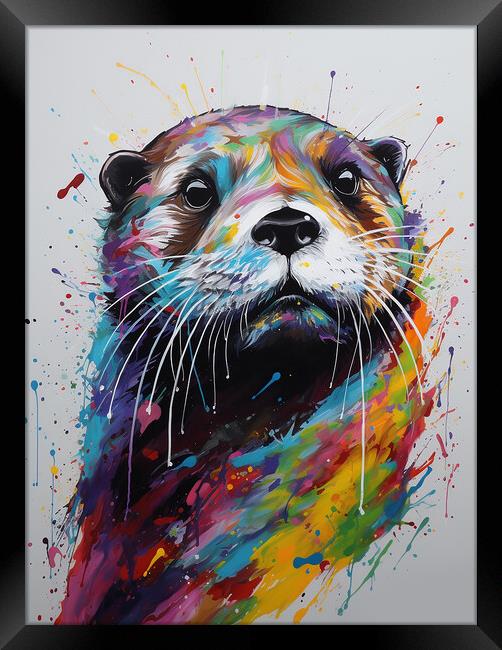 The Otter Framed Print by Picture Wizard