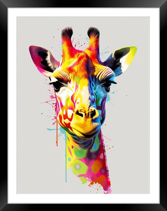 The Giraffe Framed Mounted Print by Picture Wizard