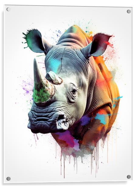 The Rhino Acrylic by Picture Wizard