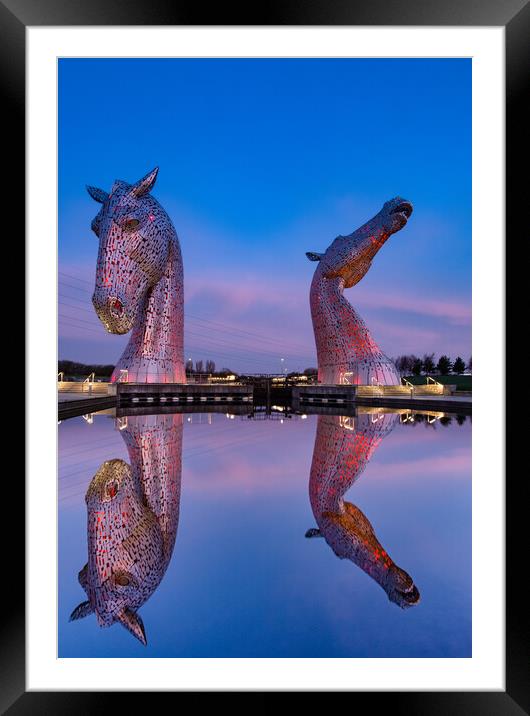 Red Kelpies Framed Mounted Print by Kevin Winter