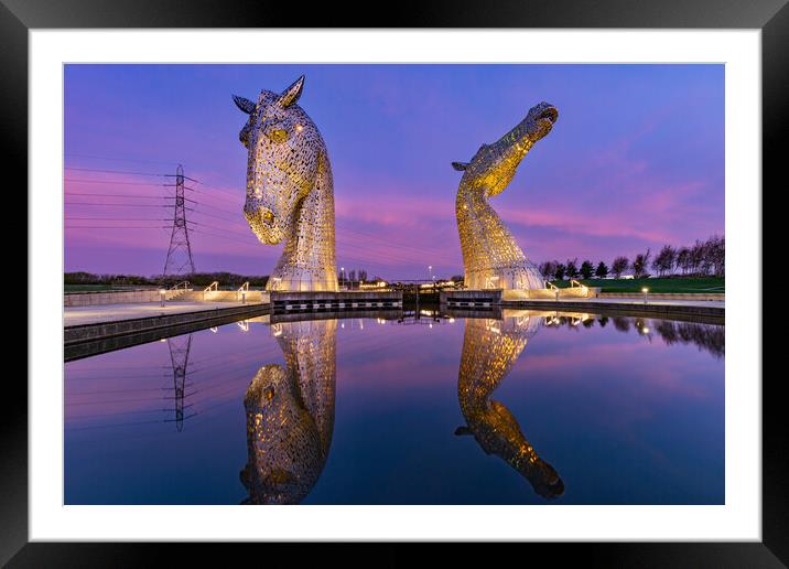 Yellow Kelpies Framed Mounted Print by Kevin Winter