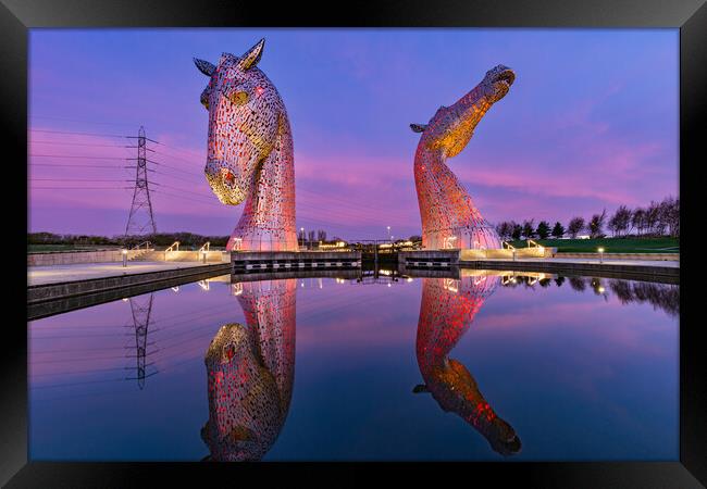 Red Kelpies Framed Print by Kevin Winter