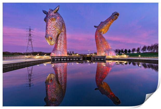 Red Kelpies Print by Kevin Winter