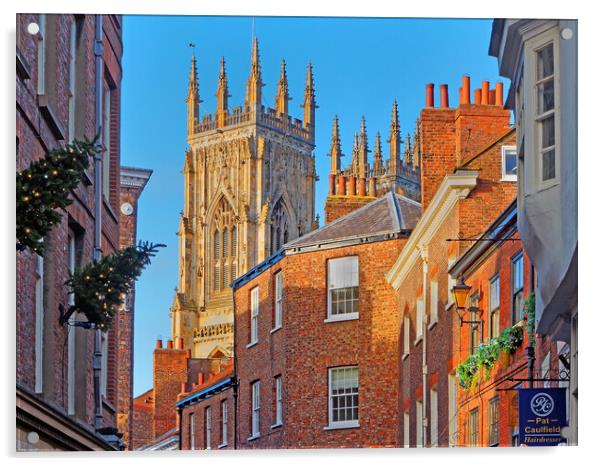 York Minster and Low Petergate Acrylic by Darren Galpin