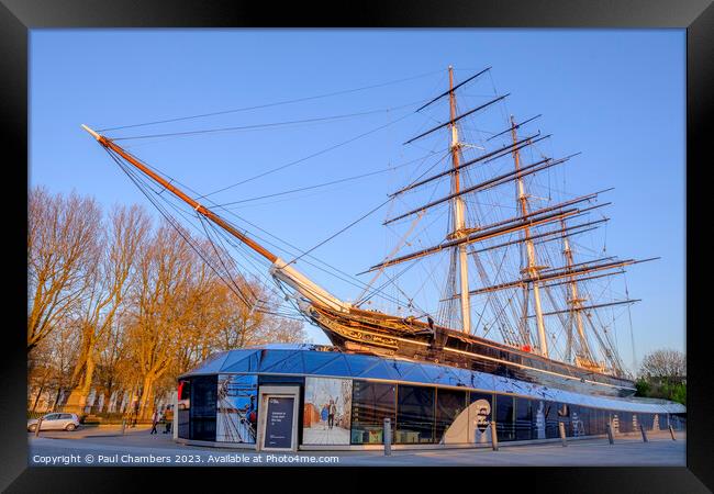 Majestic Cutty Sark Iconic British Tea Clipper Framed Print by Paul Chambers