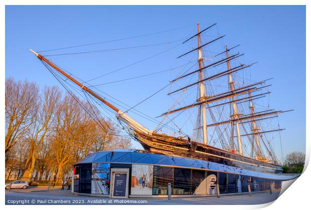 Majestic Cutty Sark Iconic British Tea Clipper Print by Paul Chambers
