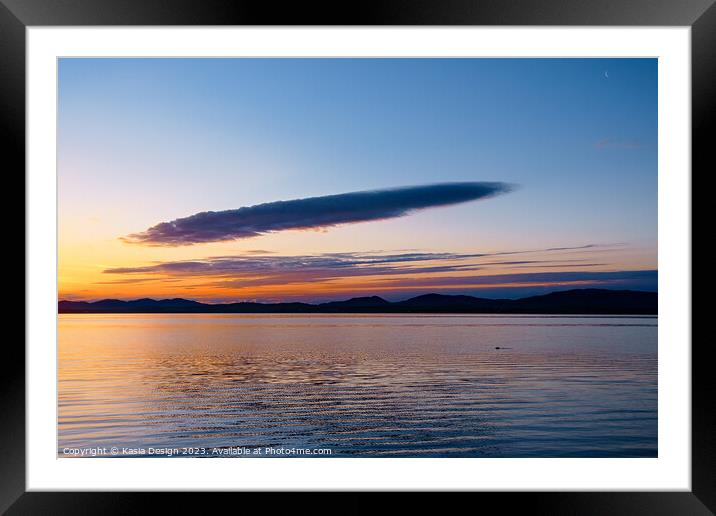 Stunning Sunrise over Islay Framed Mounted Print by Kasia Design
