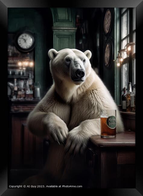 Polar Beer Framed Print by Craig Doogan Digital Art