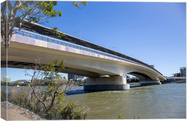 Go Between Bridge over the Brisbane River Canvas Print by Antonio Ribeiro