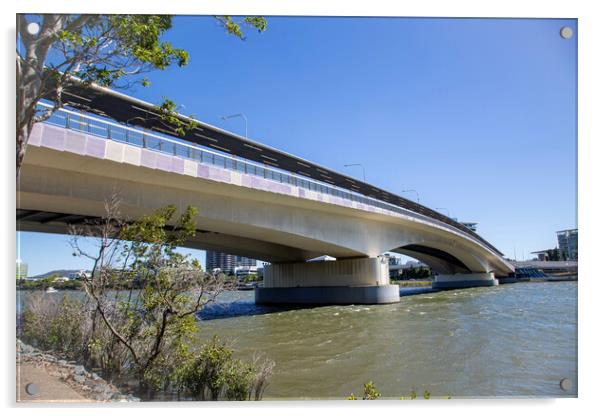 Go Between Bridge over the Brisbane River Acrylic by Antonio Ribeiro