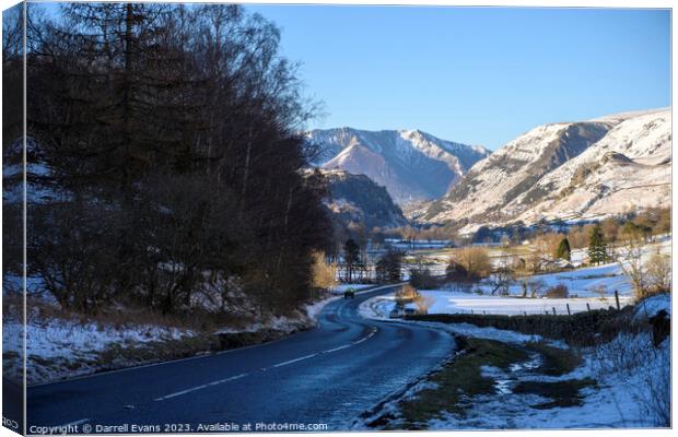 Road to Blencathra Canvas Print by Darrell Evans