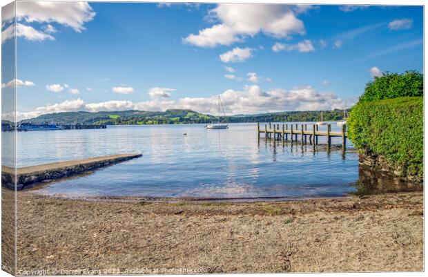 Lake Windermere Canvas Print by Darrell Evans