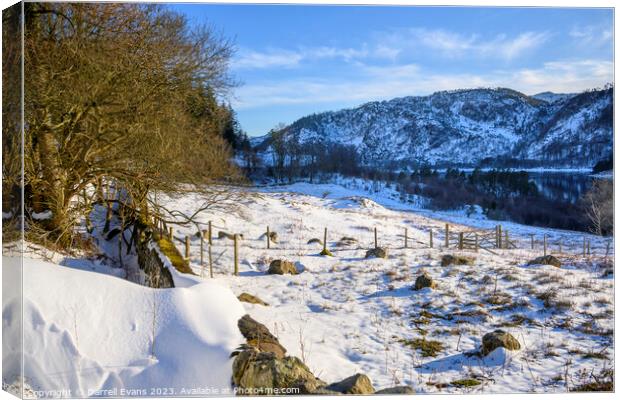 Winter at Thirlmere Canvas Print by Darrell Evans