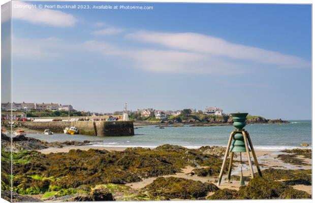 Cemaes Bay Bell Isle of Anglesey Wales Canvas Print by Pearl Bucknall