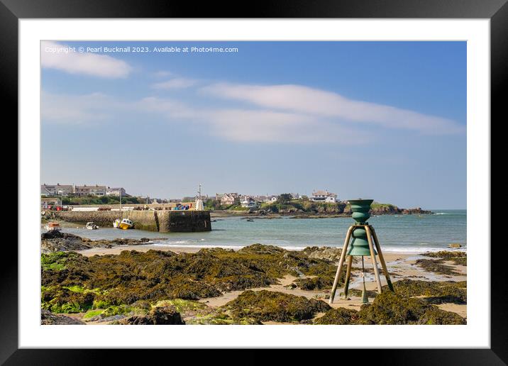 Cemaes Bay Bell Isle of Anglesey Wales Framed Mounted Print by Pearl Bucknall