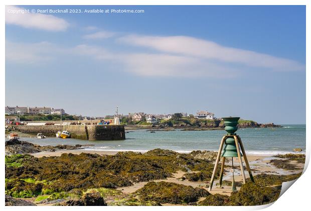 Cemaes Bay Bell Isle of Anglesey Wales Print by Pearl Bucknall