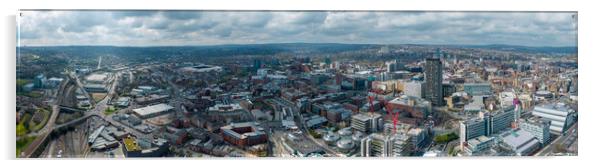 Sheffield City Skyline  Acrylic by Apollo Aerial Photography
