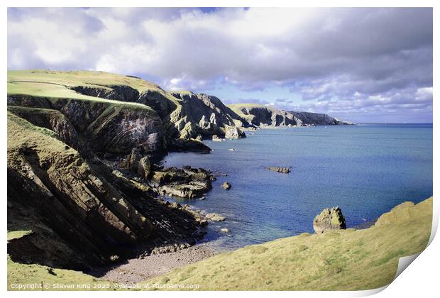 Serenity of St Abbs Print by Steven King