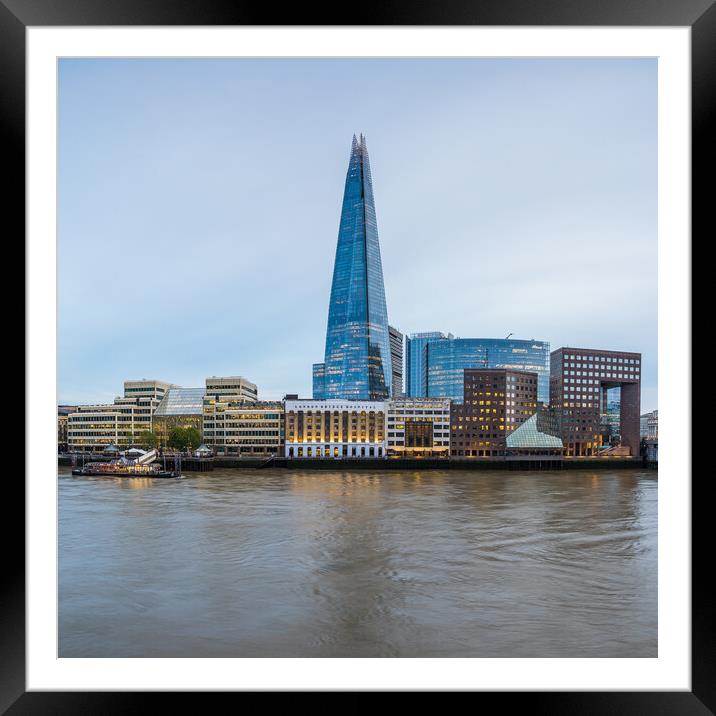 Square crop of The Shard Framed Mounted Print by Jason Wells