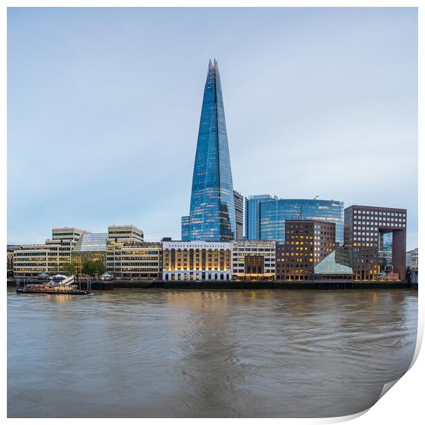 Square crop of The Shard Print by Jason Wells