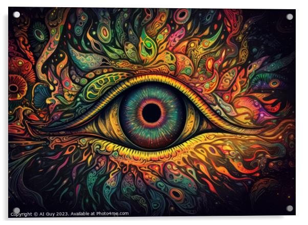 Psychedelic Art Acrylic by Craig Doogan Digital Art