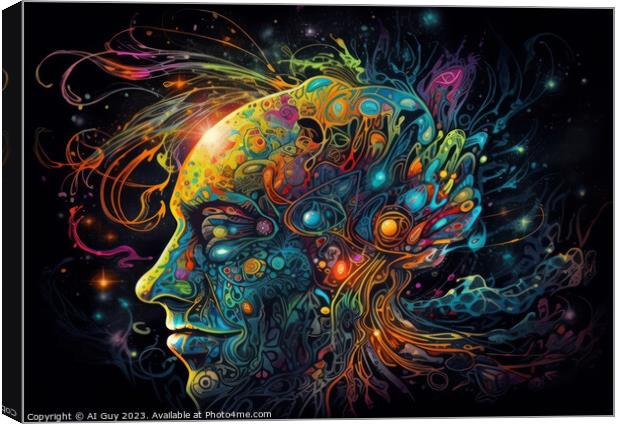 Psychedelic Visuals Canvas Print by Craig Doogan Digital Art