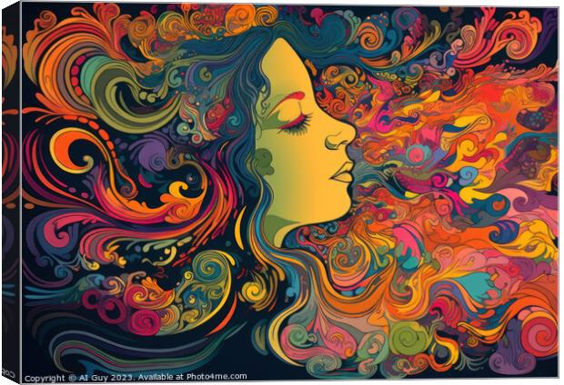Colourful Visual Art Canvas Print by Craig Doogan Digital Art