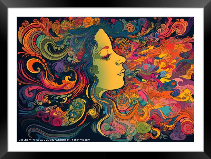 Colourful Visual Art Framed Mounted Print by Craig Doogan Digital Art