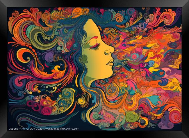 Colourful Visual Art Framed Print by Craig Doogan Digital Art