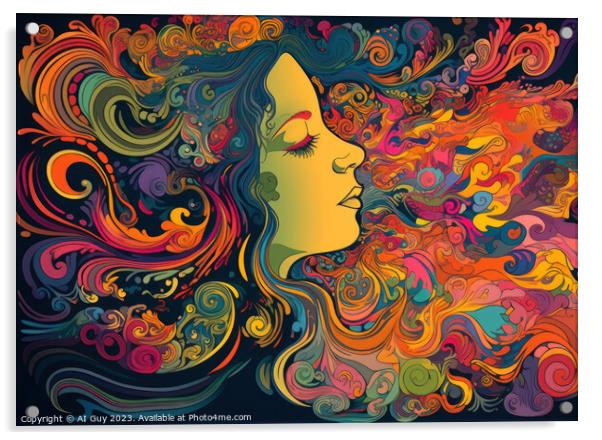 Colourful Visual Art Acrylic by Craig Doogan Digital Art