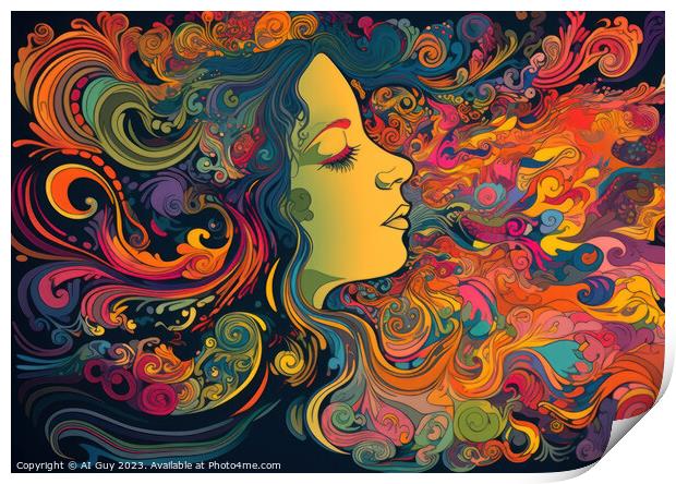 Colourful Visual Art Print by Craig Doogan Digital Art