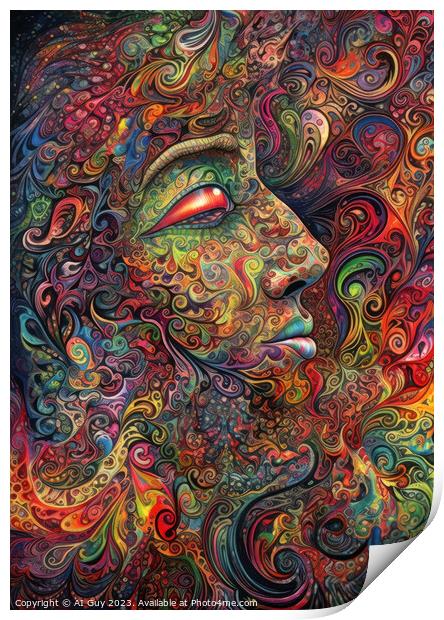 Acid Visuals Print by Craig Doogan Digital Art