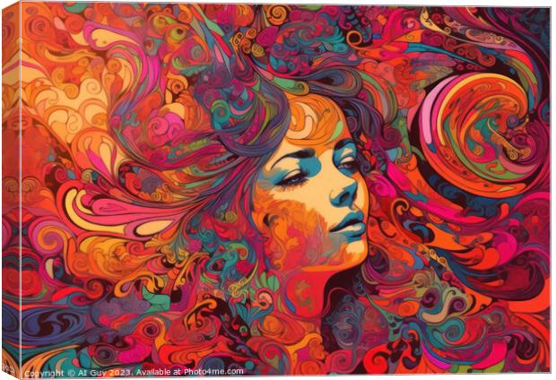 Psychedelic Dream Canvas Print by Craig Doogan Digital Art