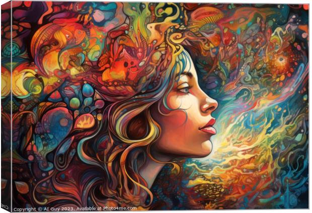 Psychedelic Visuals Canvas Print by Craig Doogan Digital Art