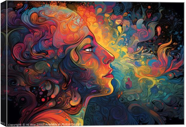 LSD Visions Canvas Print by Craig Doogan Digital Art